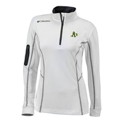 Athletics Columbia Women's Omni-Wick Shotgun Quarter-Zip Pullover Top - MLB Pullover