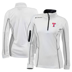 Texas Rangers Columbia Women's Omni-Wick Shotgun Quarter-Zip Pullover Top - MLB Pullover