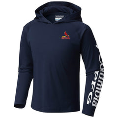 St. Louis Cardinals Columbia Youth Terminal Tackle Long Sleeve Hoodie T-Shirt - MLB Hoodies