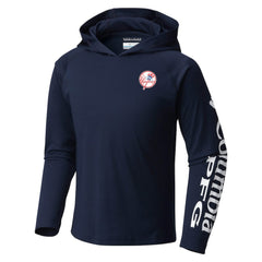New York Yankees Columbia Youth Terminal Tackle Long Sleeve Hoodie T-Shirt - MLB Hoodies