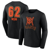 Logan Webb San Francisco Giants Name & Number Fastball Long Sleeve T-Shirt - MLB T-shirts