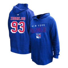 Mika Zibanejad New York Rangers Profile Women's Plus Size Name & Number Thermal Pullover Hoodie - NHL Hoodies