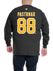 David Pastrnak Boston Bruins Profile Big & Tall Name & Number Thermal Pullover Sweatshirt - NHL Sweatshirts