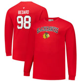 Connor Bedard Chicago Blackhawks Profile Big & Tall Name & Number Thermal Pullover Sweatshirt - NHL Sweatshirts