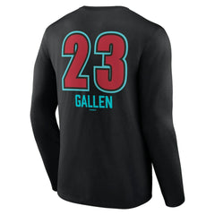Zac Gallen Arizona Diamondbacks Name & Number Fastball Long Sleeve T-Shirt - MLB T-shirts