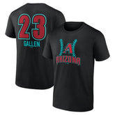 Zac Gallen Arizona Diamondbacks Name & Number Fastball T-Shirt - MLB T-shirts