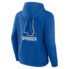 George Springer Toronto Blue Jays Name & Number Fastball Pullover Hoodie - MLB Hoodies