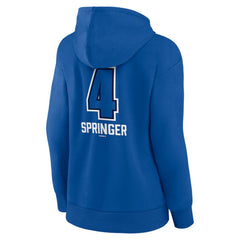 George Springer Toronto Blue Jays Women's Name & Number Fastball Pullover Hoodie - MLB Hoodies