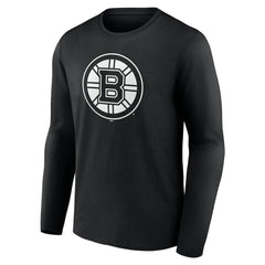 Boston Bruins Personalized Name & Number Monochrome Long Sleeve T-Shirt - NHL T-shirts