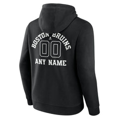 Boston Bruins Personalized Name & Number Monochrome Pullover Hoodie - NHL Hoodies