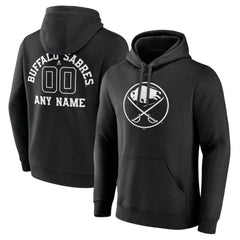 Buffalo Sabres Personalized Name & Number Monochrome Pullover Hoodie - NHL Hoodies