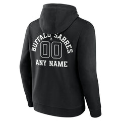 Buffalo Sabres Personalized Name & Number Monochrome Pullover Hoodie - NHL Hoodies