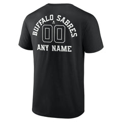 Buffalo Sabres Personalized Name & Number Monochrome T-Shirt - NHL T-shirts