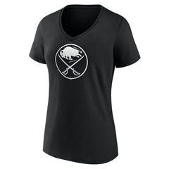 Buffalo Sabres Women's Personalized Name & Number Monochrome V-Neck T-Shirt - NHL T-shirts