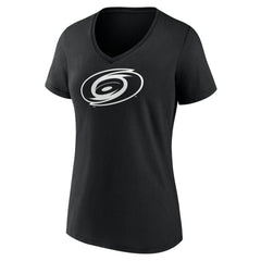 Carolina Hurricanes Women's Personalized Name & Number Monochrome V-Neck T-Shirt - NHL T-shirts