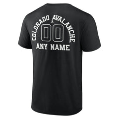 Colorado Avalanche Personalized Name & Number Monochrome T-Shirt - NHL T-shirts