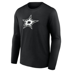 Dallas Stars Personalized Name & Number Monochrome Long Sleeve T-Shirt - NHL T-shirts