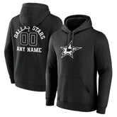 Dallas Stars Personalized Name & Number Monochrome Pullover Hoodie - NHL Hoodies