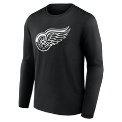 Detroit Red Wings Personalized Name & Number Monochrome Long Sleeve T-Shirt - NHL T-shirts