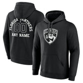 Florida Panthers Personalized Name & Number Monochrome Pullover Hoodie - NHL Hoodies