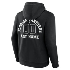 Florida Panthers Personalized Name & Number Monochrome Pullover Hoodie - NHL Hoodies
