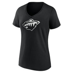 Minnesota Wild Women's Personalized Name & Number Monochrome V-Neck T-Shirt - NHL T-shirts