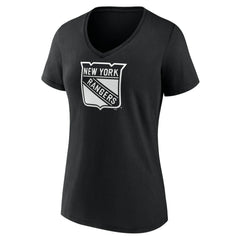 New York Rangers Women's Personalized Name & Number Monochrome V-Neck T-Shirt - NHL T-shirts