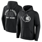 Ottawa Senators Personalized Name & Number Monochrome Pullover Hoodie - NHL Hoodies