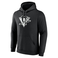 Pittsburgh Penguins Personalized Name & Number Monochrome Pullover Hoodie - NHL Hoodies