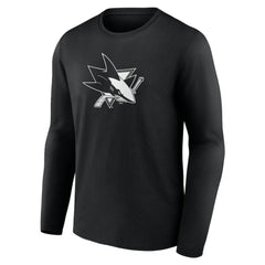 San Jose Sharks Personalized Name & Number Monochrome Long Sleeve T-Shirt - NHL T-shirts