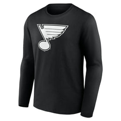 St. Louis Blues Personalized Name & Number Monochrome Long Sleeve T-Shirt - NHL T-shirts