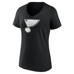 St. Louis Blues Women's Personalized Name & Number Monochrome V-Neck T-Shirt - NHL T-shirts