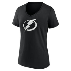 Tampa Bay Lightning Women's Personalized Name & Number Monochrome V-Neck T-Shirt - NHL T-shirts