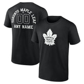 Toronto Maple Leafs Personalized Name & Number Monochrome T-Shirt - NHL T-shirts