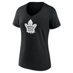 Toronto Maple Leafs Women's Personalized Name & Number Monochrome V-Neck T-Shirt - NHL T-shirts