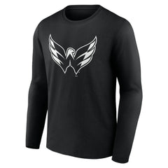Washington Capitals Personalized Name & Number Monochrome Long Sleeve T-Shirt - NHL T-shirts