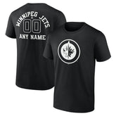 Winnipeg Jets Personalized Name & Number Monochrome T-Shirt - NHL T-shirts