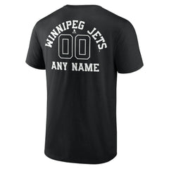 Winnipeg Jets Personalized Name & Number Monochrome T-Shirt - NHL T-shirts