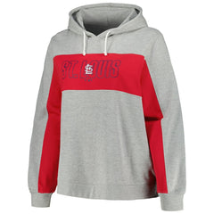 St. Louis Cardinals Profile Women's Plus Size Pullover Jersey Hoodie - MLB Jerseys