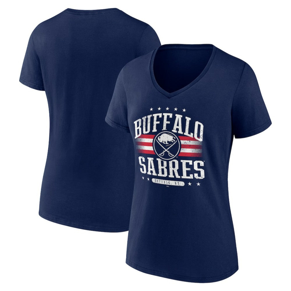 Buffalo Sabres Women's Americana Team V-Neck T-Shirt - NHL T-shirts