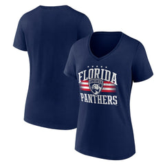 Florida Panthers Women's Americana Team V-Neck T-Shirt - NHL T-shirts