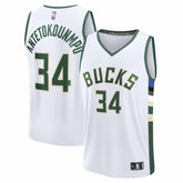 White Giannis Antetokounmpo Milwaukee Bucks Fast Break Replica Player Jersey | NBA