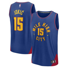 Blue Nikola Jokic Denver Nuggets Fast Break Replica Player Jersey sale | NBA