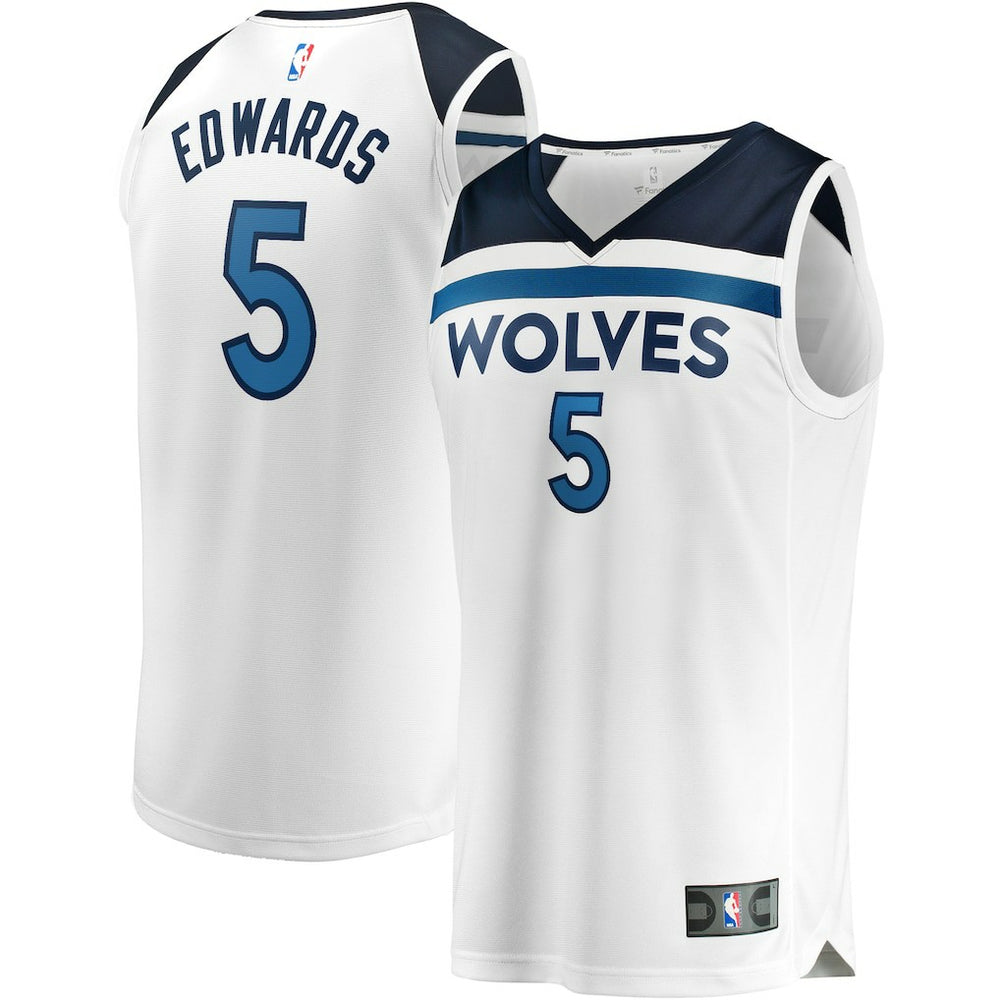 White Anthony Edwards Minnesota Timberwolves Fast Break Replica Player Jersey | NBA