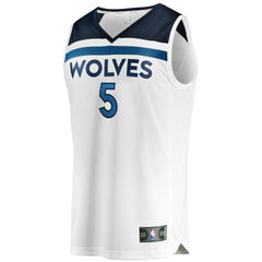 White Anthony Edwards Minnesota Timberwolves Fast Break Replica Player Jersey | NBA