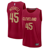 Wine Donovan Mitchell Cleveland Cavaliers Youth Fast Break Replica Player Jersey sale | NBA