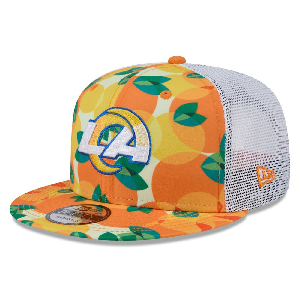 Los Angeles Rams Citrus 9FIFTY Trucker Snapback Hat | NFL Outlet