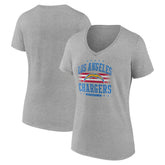Los Angeles Chargers Women's Americana Team V-Neck T-Shirt | NFL Discount