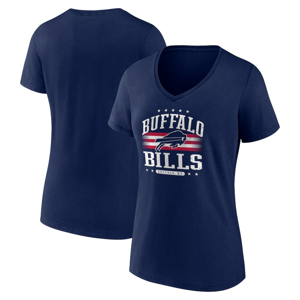 Buffalo Bills Women's Americana Team V-Neck T-Shirt | NFL Online