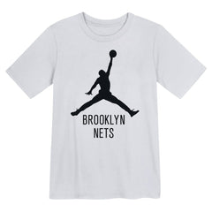 White Brooklyn Nets Jordan Brand Preschool Essential Jumpman T-Shirt | NBA